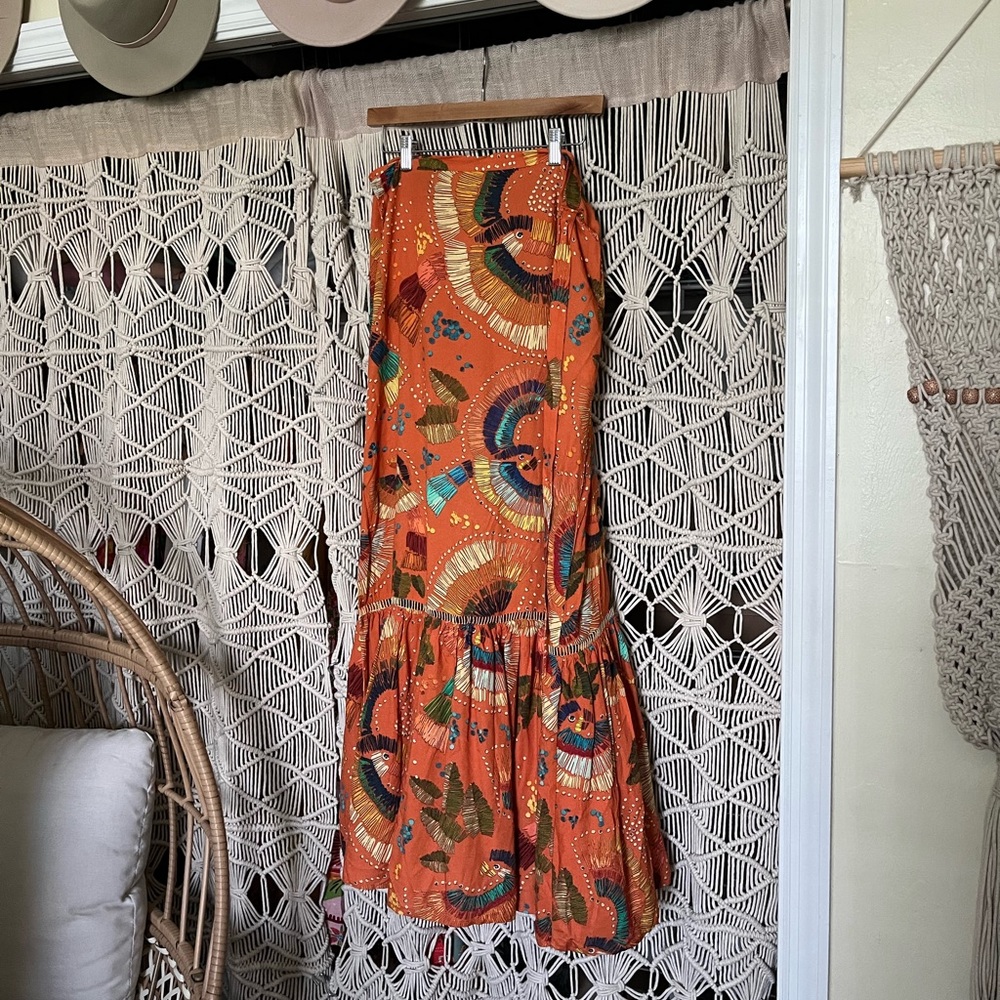 Farm rio wrap skirt